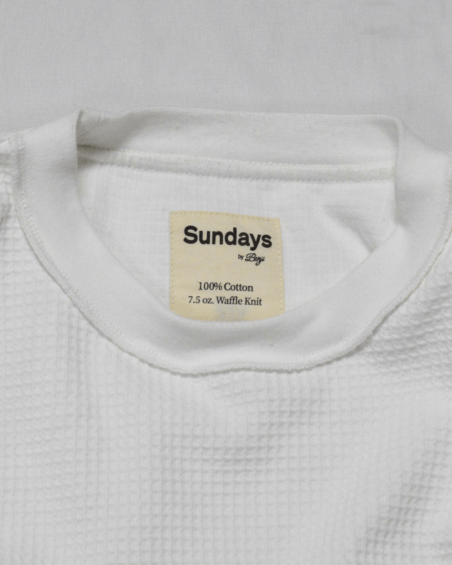 Vintage Waffle | White