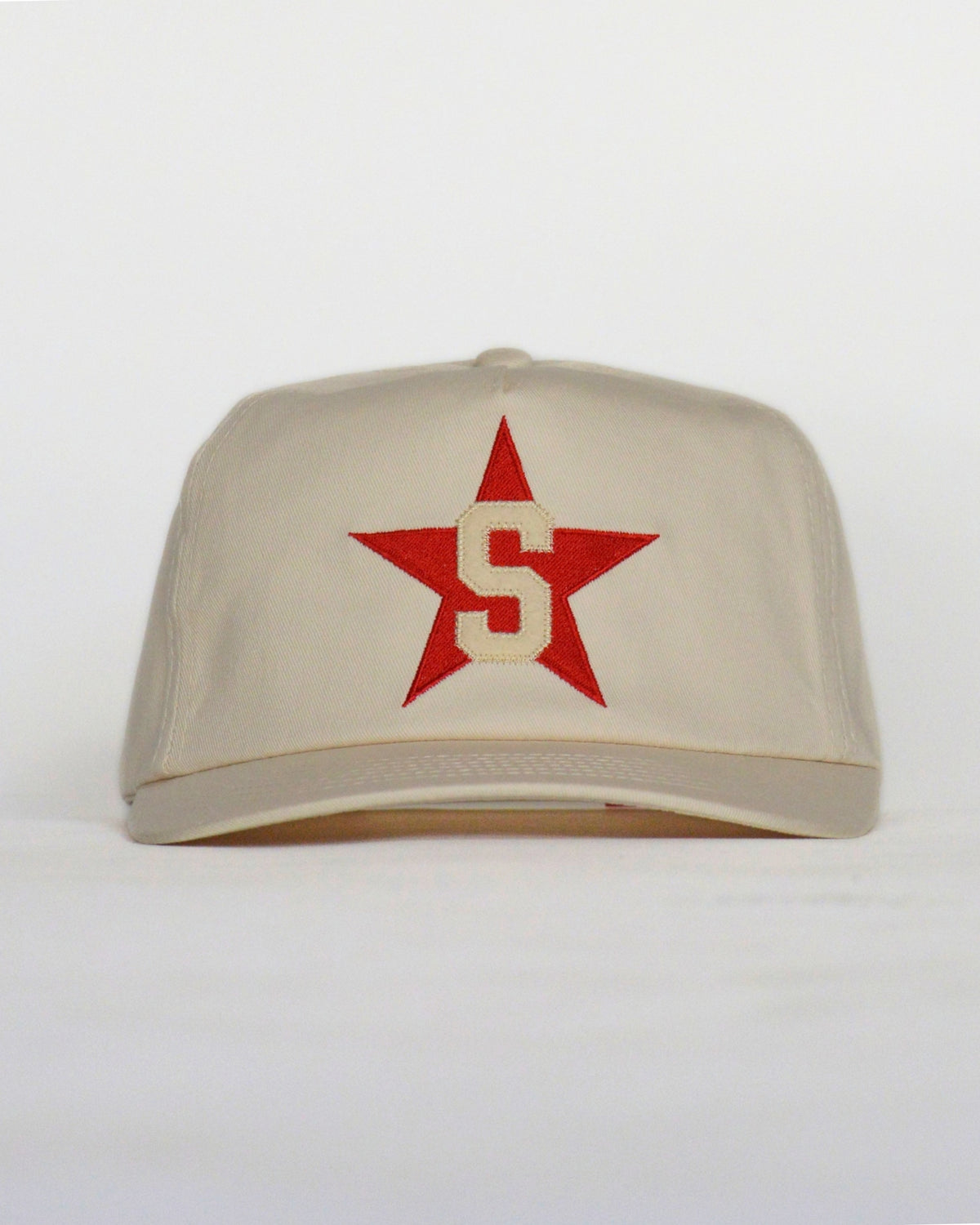 Letterman Hat | Off-white & Red