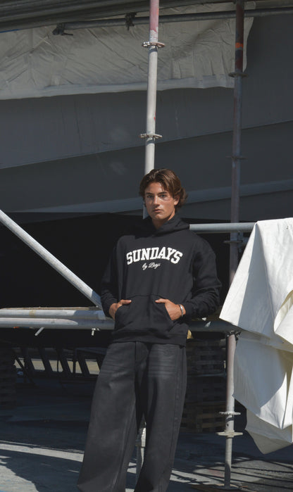 Varsity Hoodie | Black & Bone