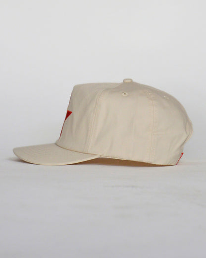 Letterman Hat | Off-white & Red