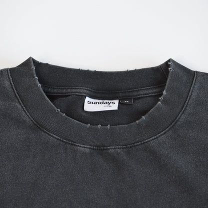 Distressed Long Line | Vintage Black