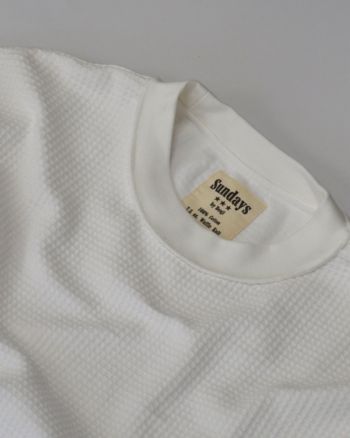 Vintage Waffle | White
