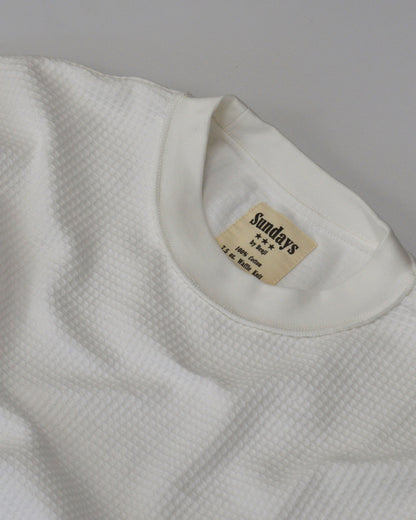 Vintage Waffle | White