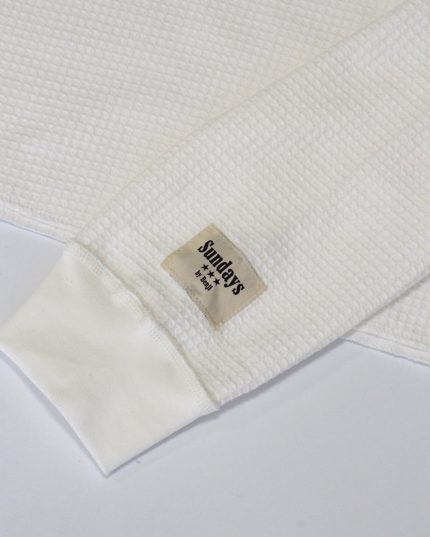 Vintage Waffle | White