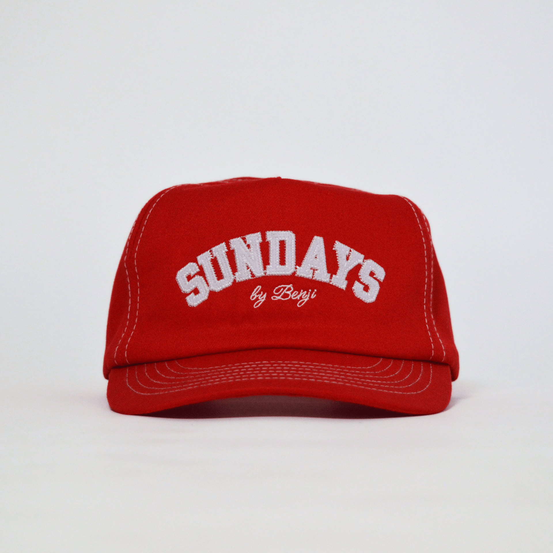 Varsity Hat | Cherry – SundaysbyBenji