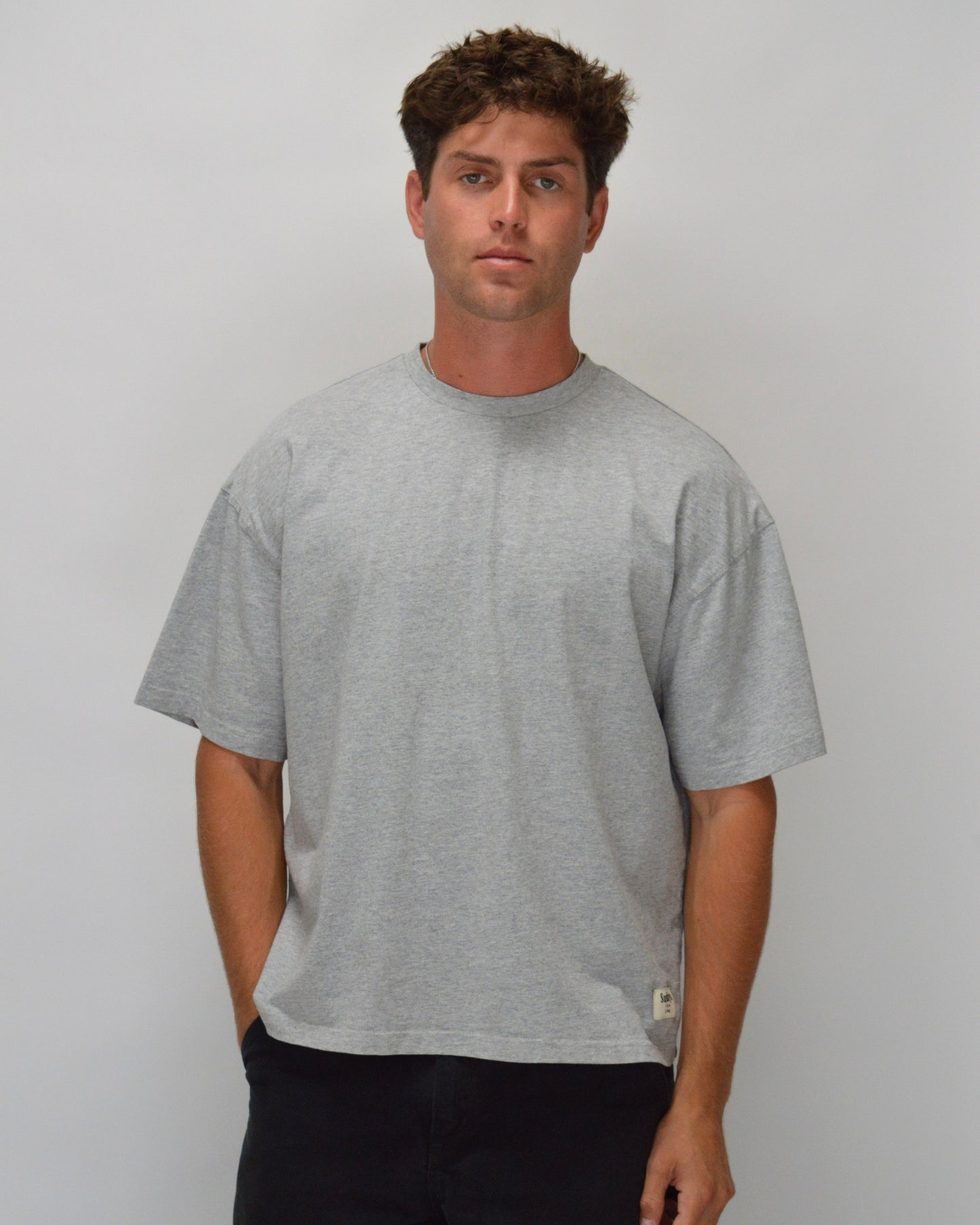 Box Tee | Heather Gray
