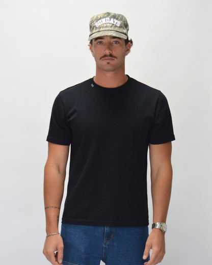 Three Stitch Tee | Black