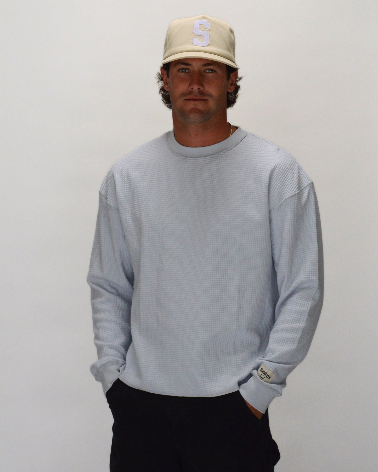Vintage Waffle | Ice Blue