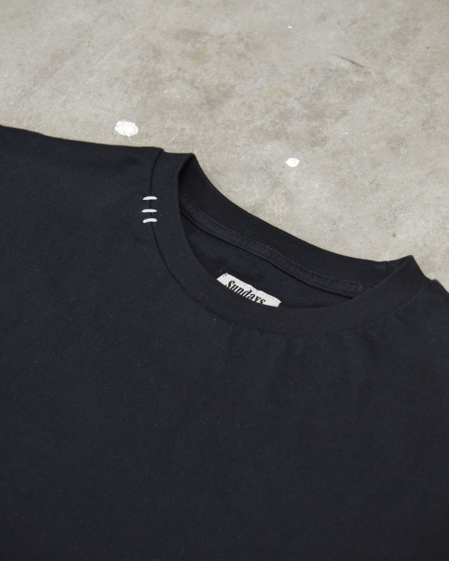 Three Stitch Tee | Black
