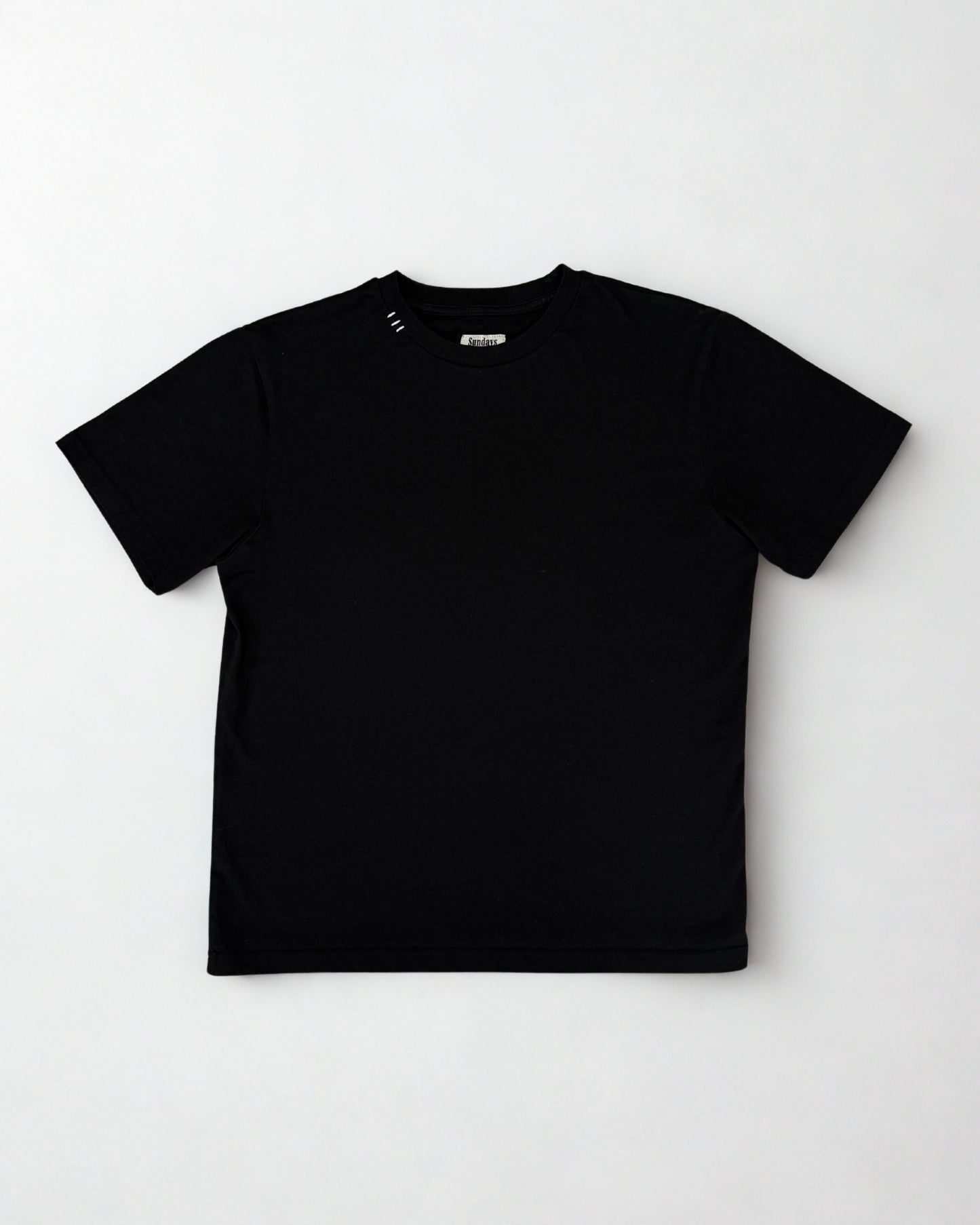Three Stitch Tee | Black