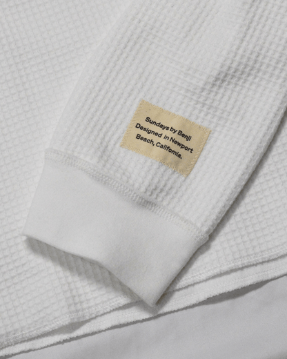 Vintage Waffle | White