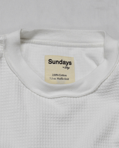 Vintage Waffle | White