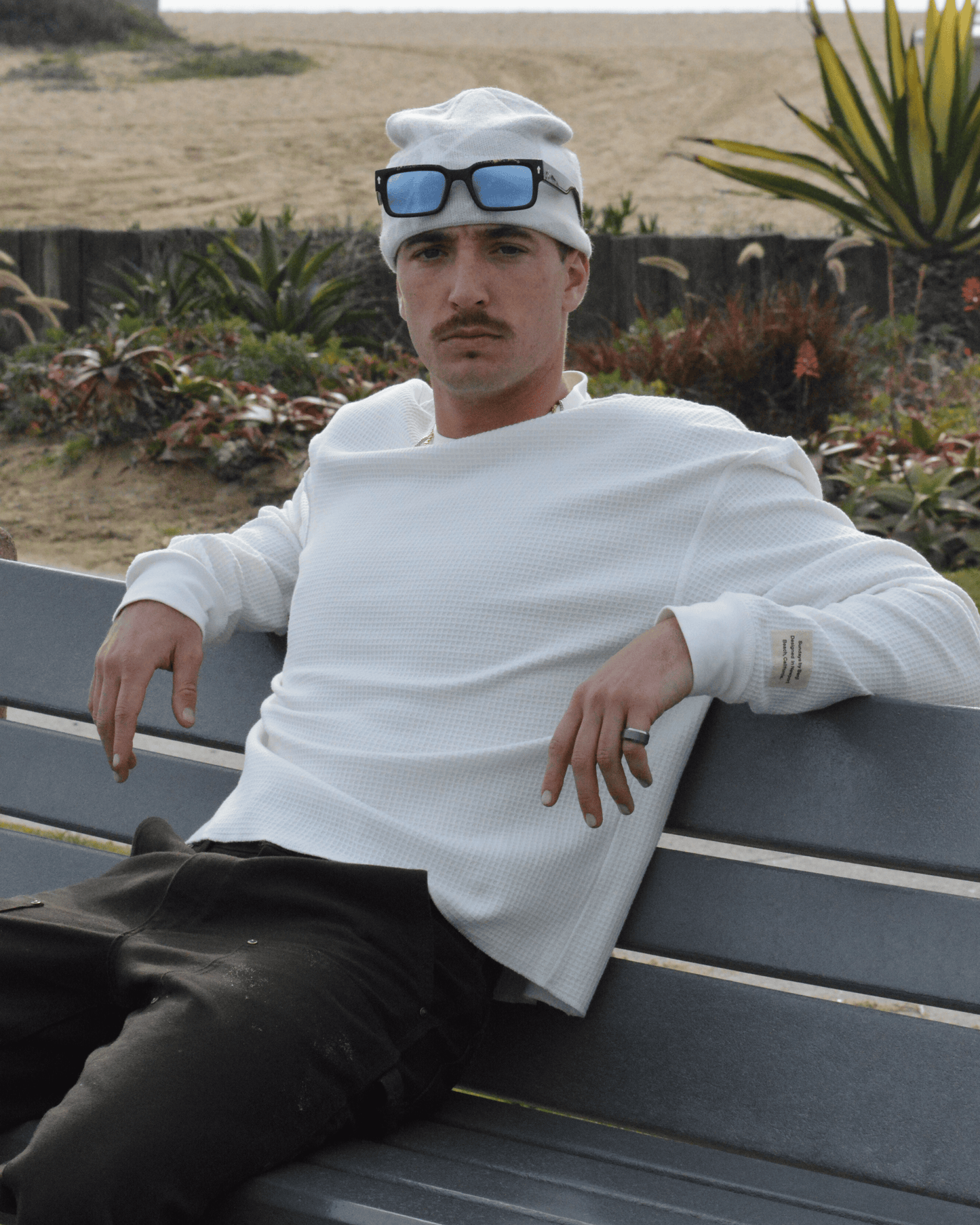 Vintage Waffle | White