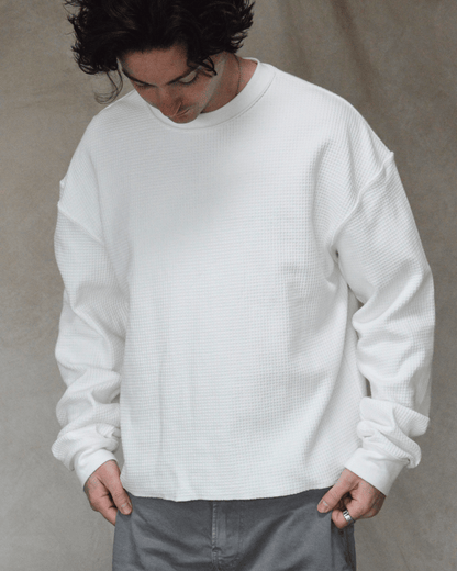 Vintage Waffle | White